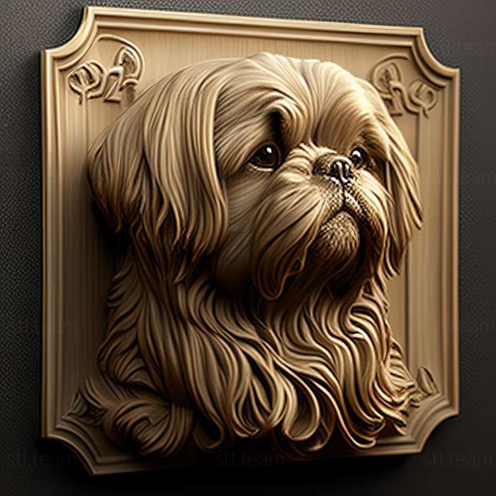 3D model Pekingese dog (STL)